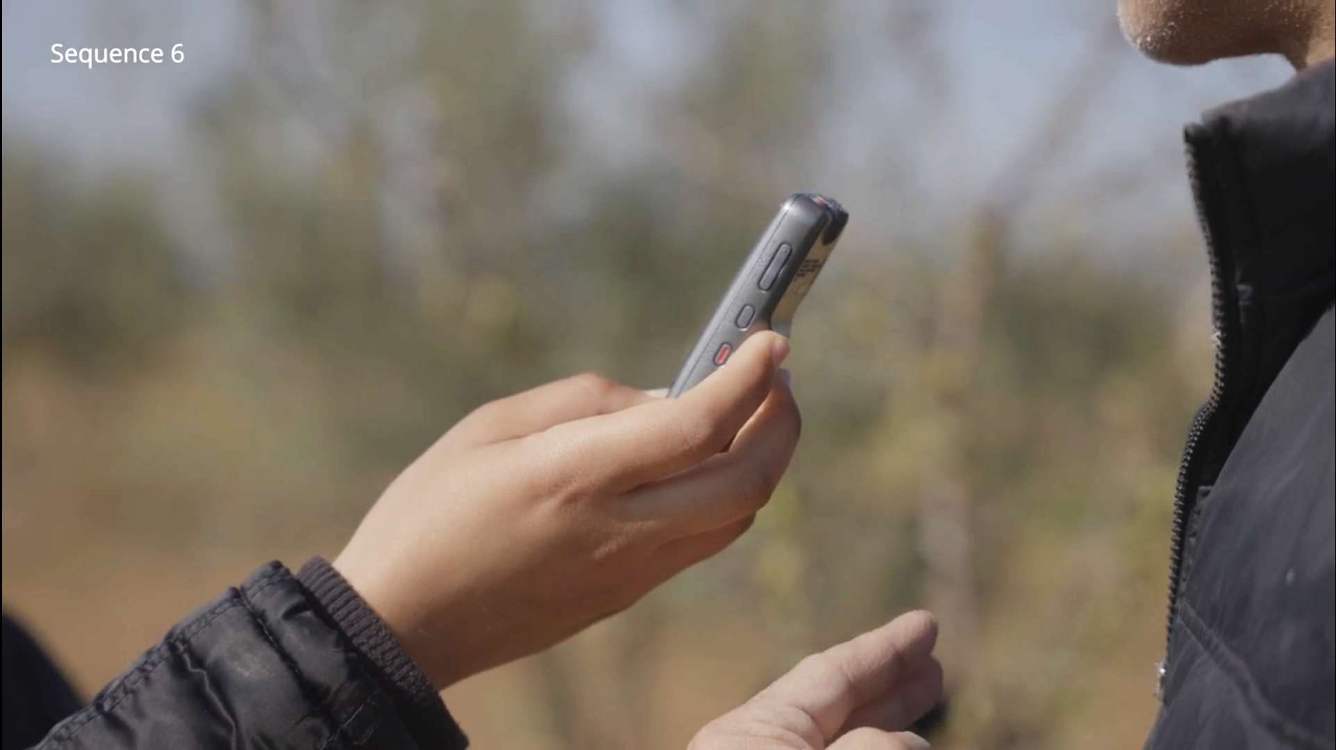 Audio recorder in field